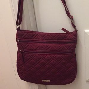 Vera Bradley triple zip hipster crossbody bag